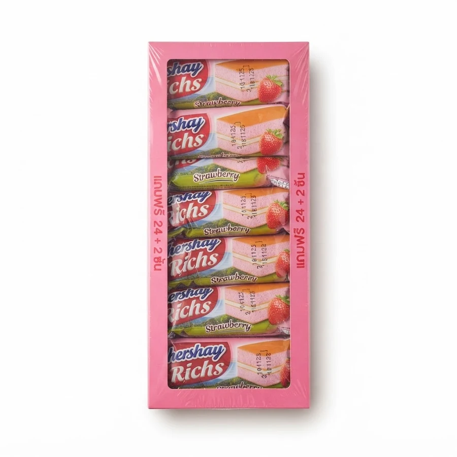 เฟรชชี่ ริช เค้กสอดไส้ครีมรสสตรอเบอร์รี่ (26 ชิ้น)